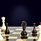 Шахматы "Готика" из морёного дуба с инкрустацией янтарём