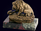 Ювелирная скульптура «Лев и змея» из латуни на пьедестале из эвдиалита