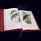 Книга «Птицы Азии» в переплёте с аметистами и серебром в индивидуальном футляре 