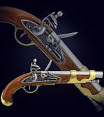 Французский кавалерийский пистолет 1800 года