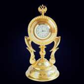 Часы «Императорские» из позолоченной латуни с никелированием