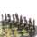 Подарочные шахматы «Русские воины» фигуры бронзовые на подставках из камня 44х44 см