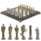 Шахматы «Римские легионеры» 32х32 см из мрамора