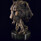 Скульптура «Голова пантеры» из латуни
