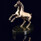 Статуэтка «Гарцующий конь» из латуни